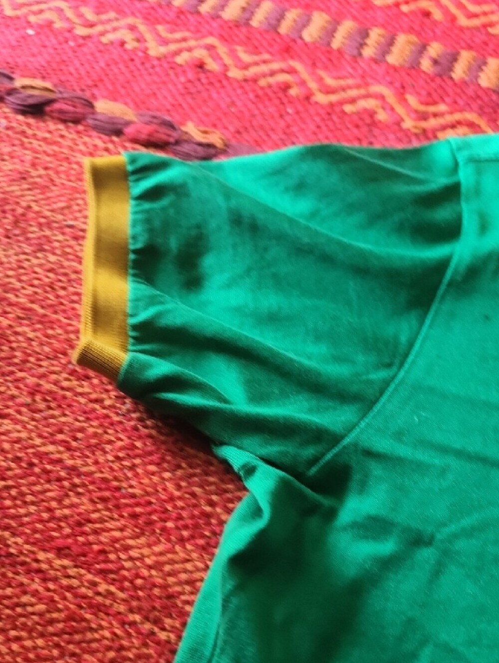 Vintage Paris Polo Shirt with Multicolor Trim - Picture 6 of 9